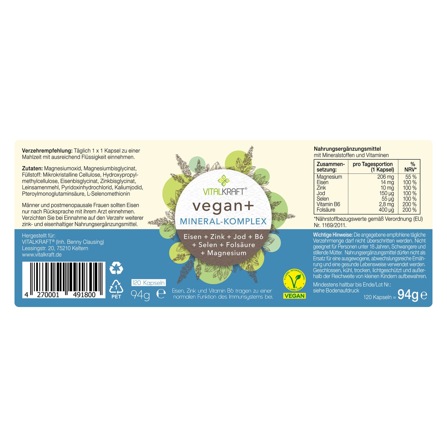 
                  
                    vegan+ Mineral-Komplex
                  
                